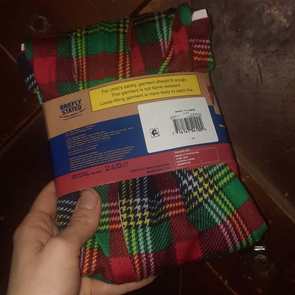 🆕️ Plaid dearfoams 18M Baby Pajama Set - Picture 2 of 2